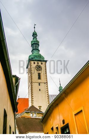 Old Tower With Clock