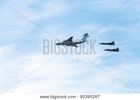 In-flight Refueling Of Military Fighter Aircrafts