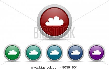 cloud icon waether forecast sign