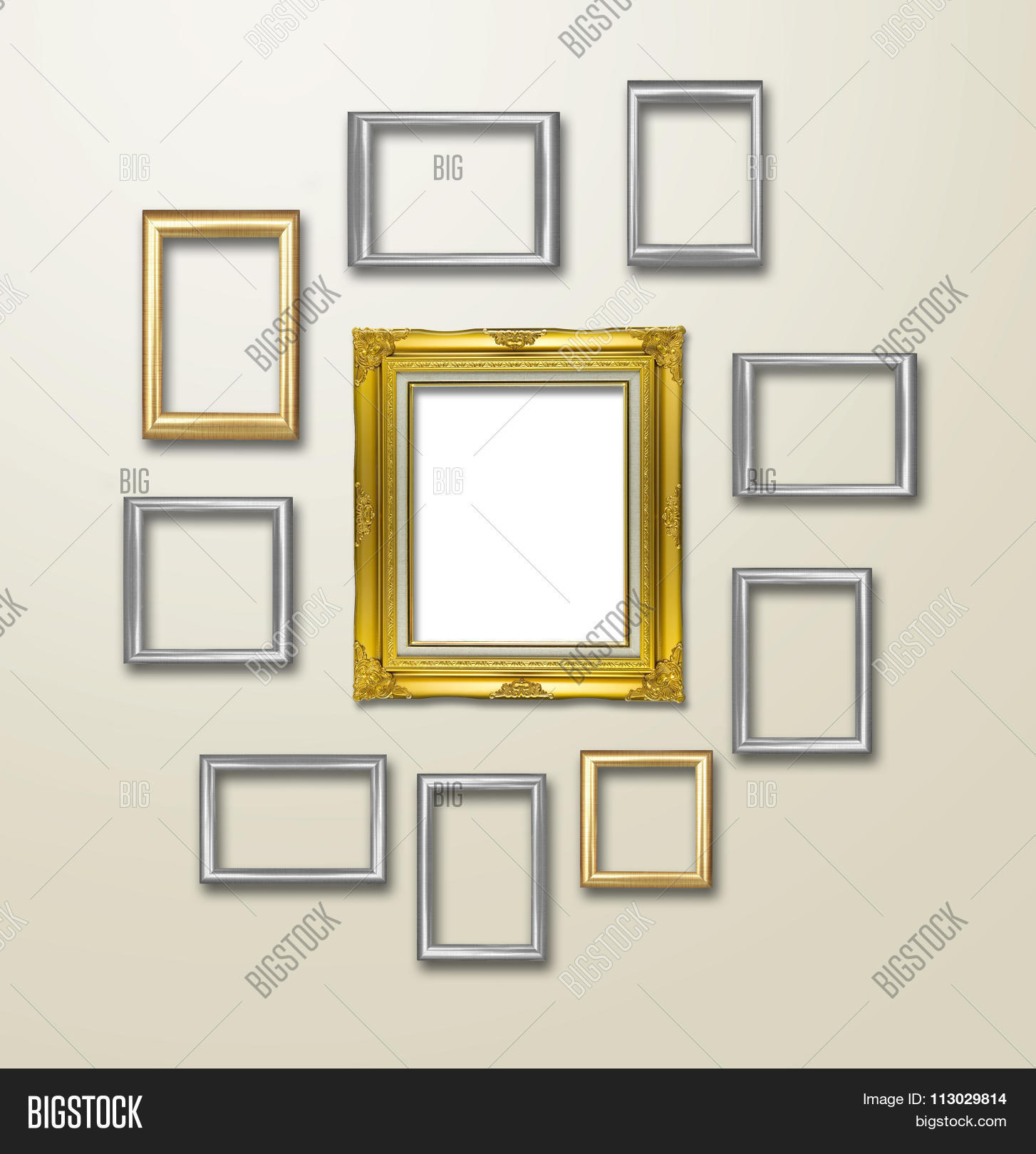 Gold Frame Decor On Image & Photo (Free Trial) Bigstock