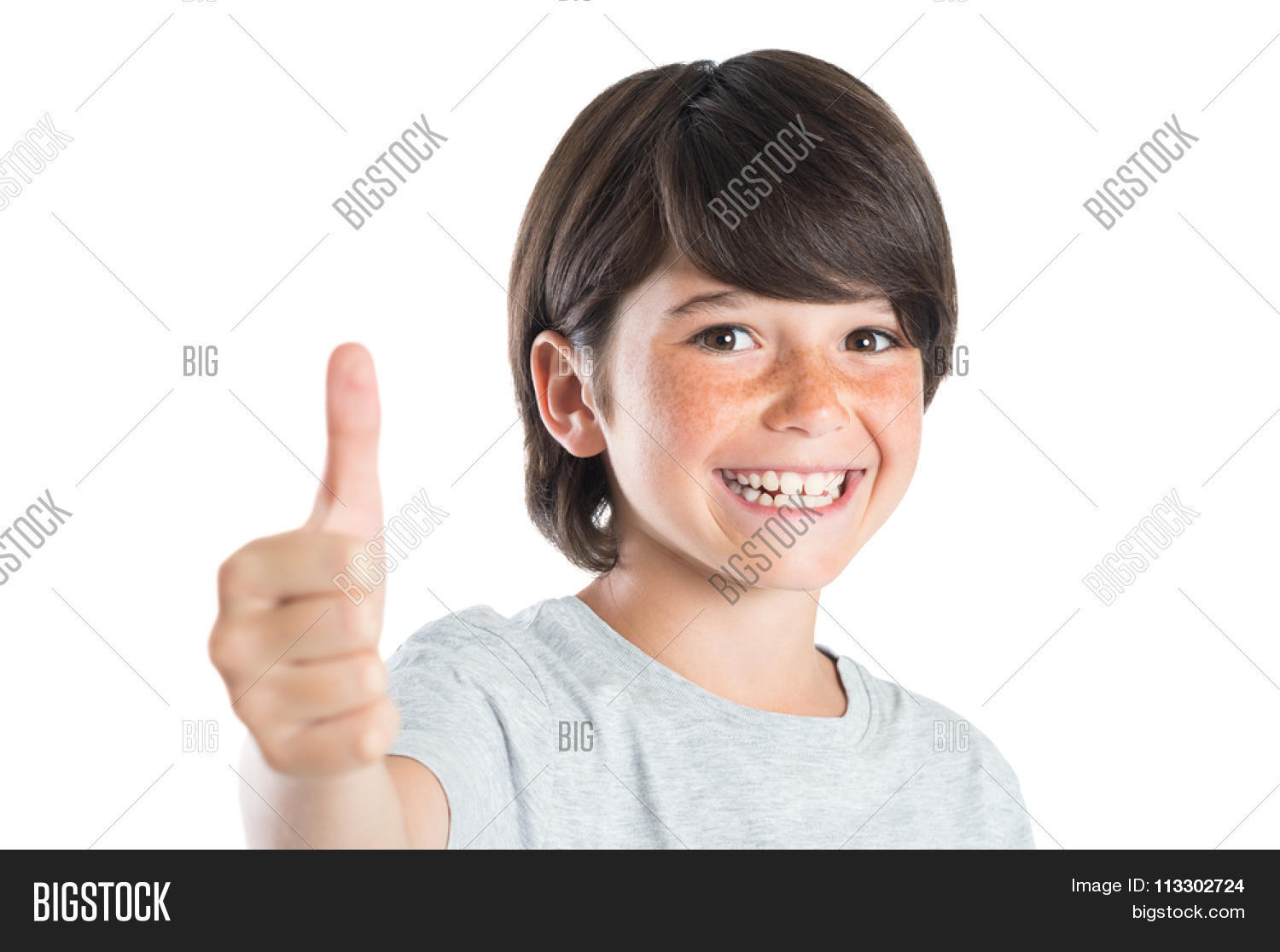 Closeup Smiling Little Image Photo Free Trial Bigstock