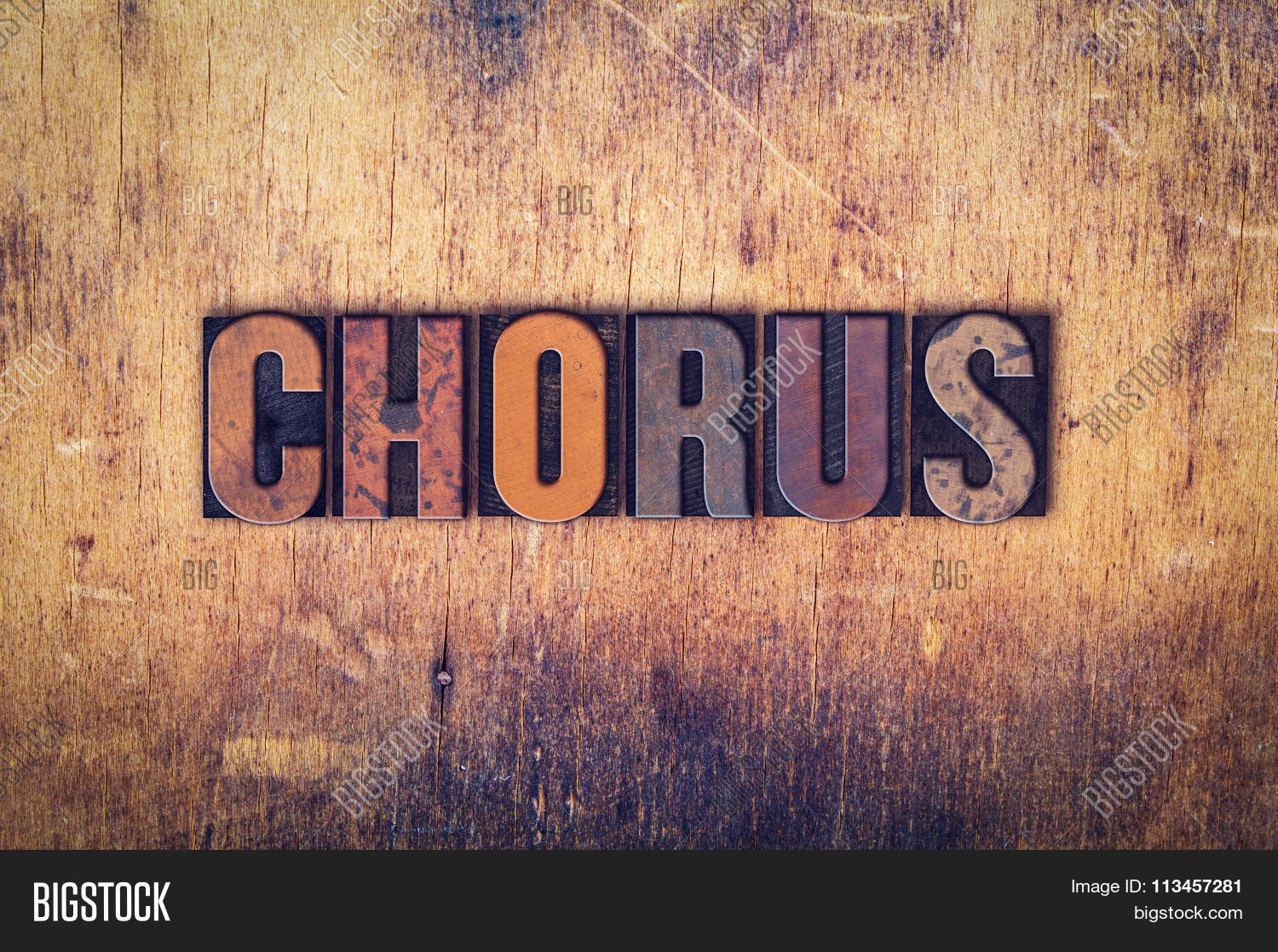 Chorus Concept Wooden Image & Photo (Free Trial) Bigstock