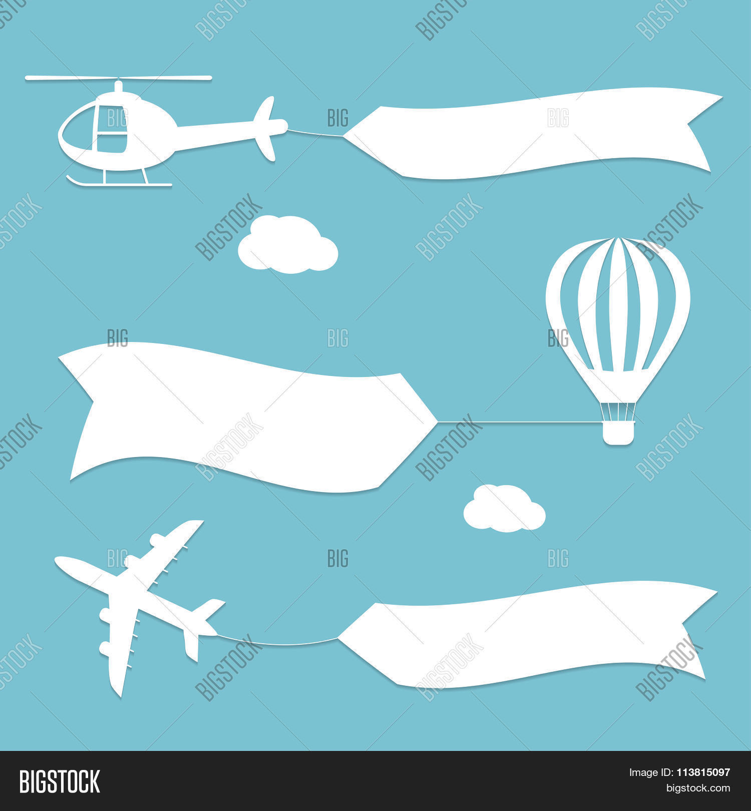 Plane Air Balloon Vector Photo Free Trial Bigstock