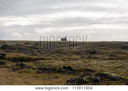 Budakirkja, One Of The Many Icelandic Churches.