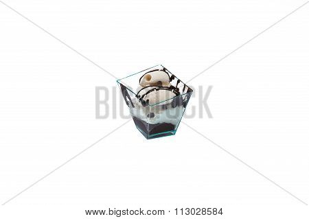Cupcake With Chocolate And Cream