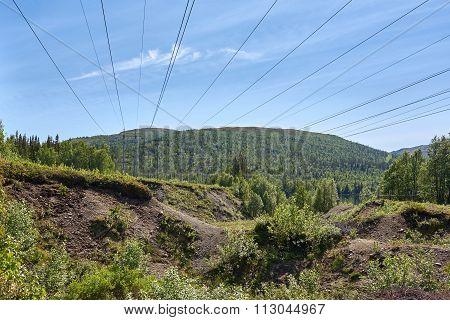 High Voltage Power Lines.