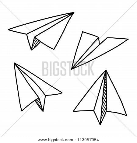Paper Plane Doodles