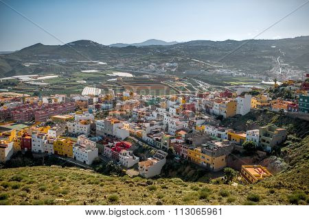 Galdar city on Gran Canaria island