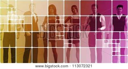 International Team of Professionals and Office Workers