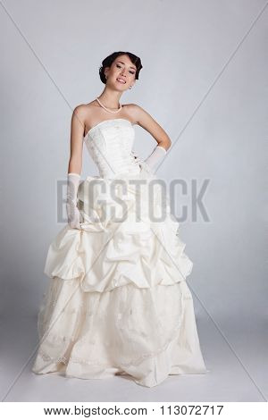 Bride portrait in studio