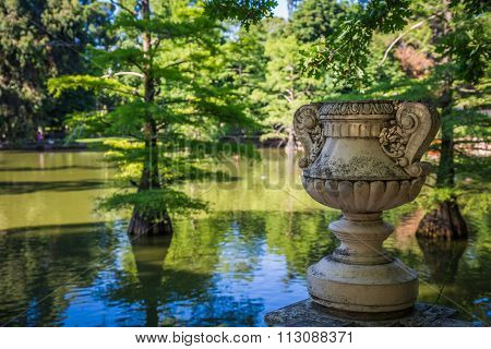 Retiro Park (parque Del Buen Retiro) In Madrid, Spain