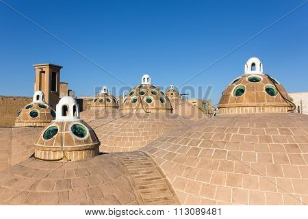 Roof of Sultan Mir Ahmed Hammam (bathhouse) , Kashan , Iran