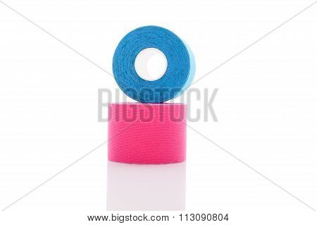 Kinesiotape Isolated On White.