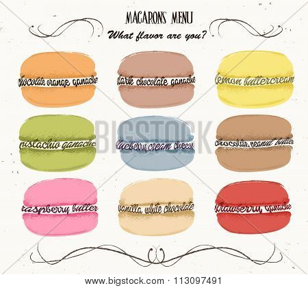 Macaron menu