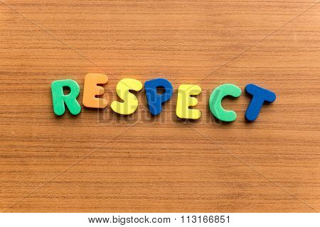 Respect Colorful Word