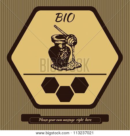 Logo for advertising honey 2