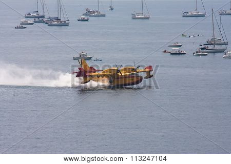 cadiz, spain - september 13, 2009: festival airshow cadiz