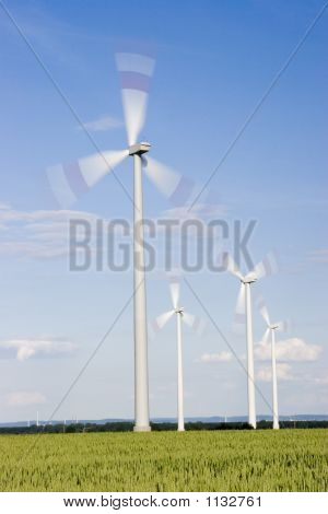 Rotující větrné turbíny