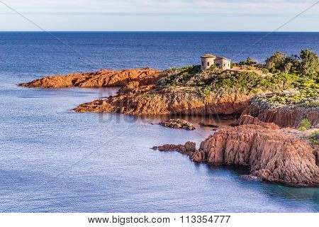 Red Rocks Of Esterel Massif-french Riviera,france
