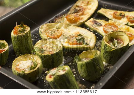 Stuffed zucchini