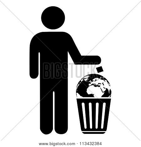 Do not litter concept