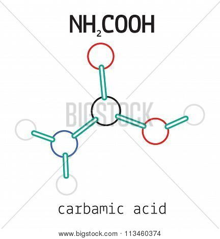 NH2COOH carbamic acid molecule