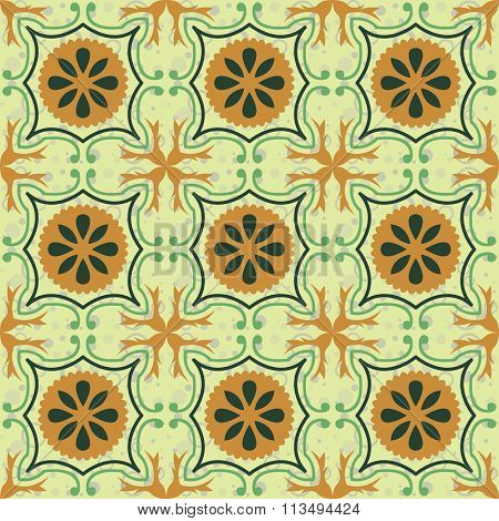 Vector seamless tile pattern.
