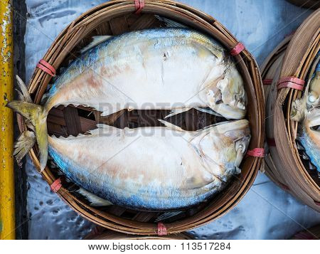 Thai Mackerel Steamed In Bamboo Basket
