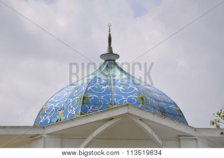 Dome of Sultan Ismail Airport Mosque.