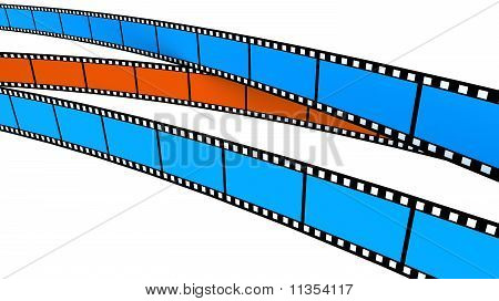 To blå og en orange Film