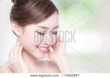 Beautiful Skin Care Woman Face