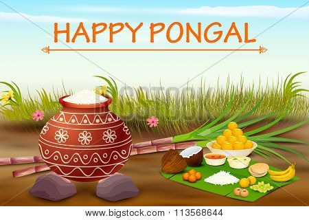 Happy Pongal celebration background