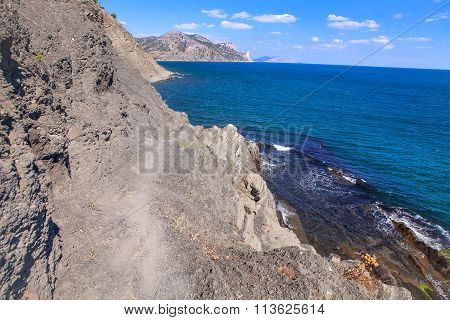 Beautiful view of the mountains  and sea