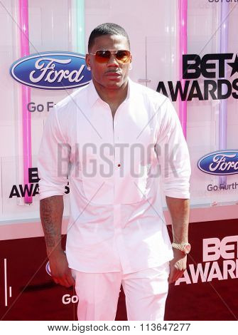 Nelly at the 2014 BET Awards held at the Nokia Theatre L.A. Live in Los Angeles, USA on June 29, 2014.  
