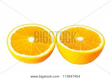 orange on white background