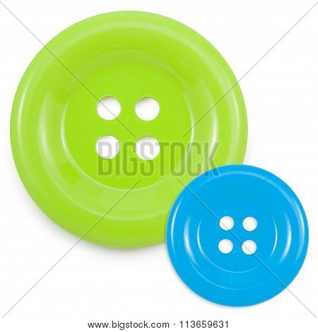 Green And Blue Clasper Isolated On White On White