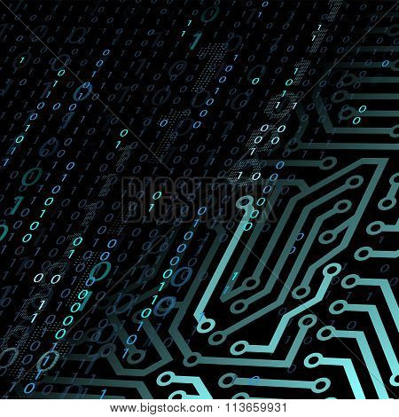 Technology Background. Stock Illustration.