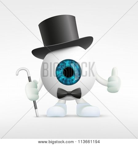 Human Eye. Stock Illustration.