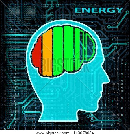 Battery Charge. Stock Illustration.