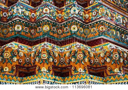 Ceramic Decorative Elements Of The Buddhist Temple