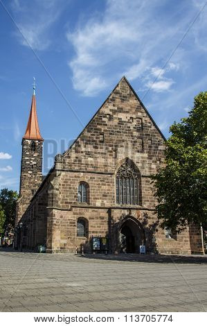 St. Jakobskirche (st. James' Church) In Nuremberg, Germany, 2015