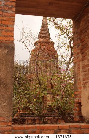 Asia Thailand Ayuthaya Wat Ratburana