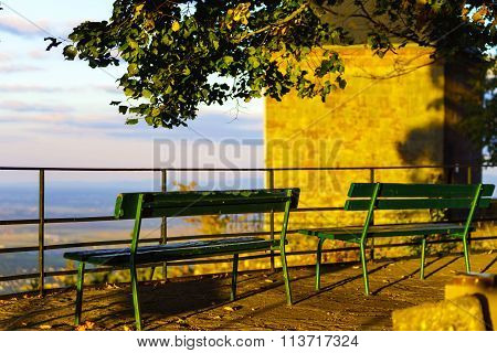 Evening Sunset On High Point Of View