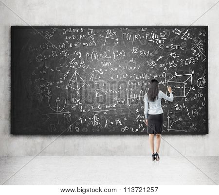Writing Formulas On The Blackboard
