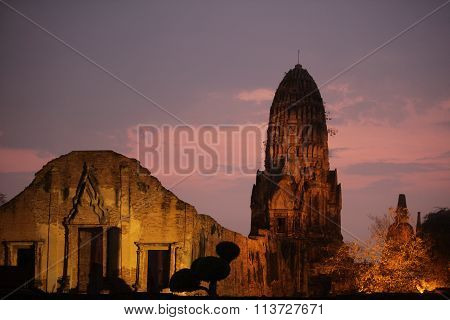 Asia Thailand Ayuthaya Wat Ratburana