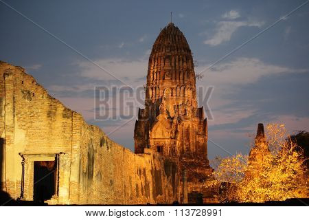 Asia Thailand Ayuthaya Wat Ratburana