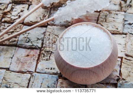 Xylitol On Birch Background