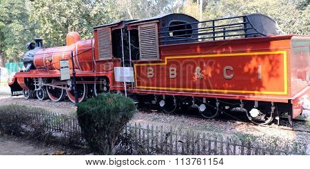 Antique rail engine, wheels, bogie