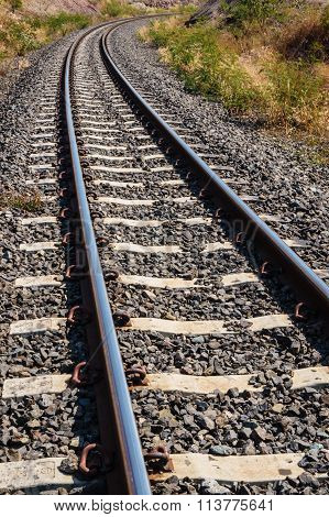 Railroad Amid Drought
