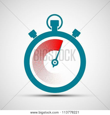 Logo Stopwatch. Stock Illustration.